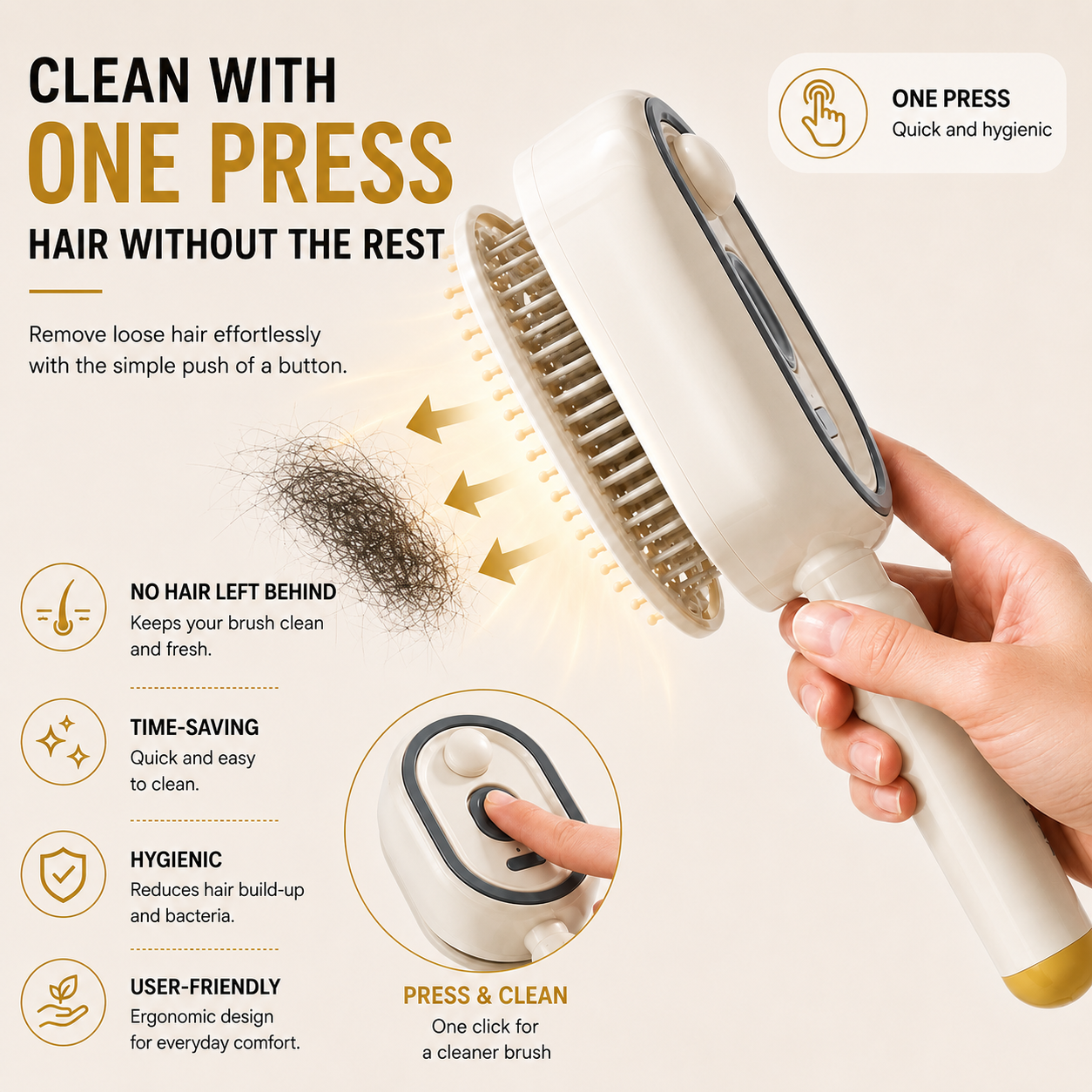 AquaMist™ Detangling Hair Brush